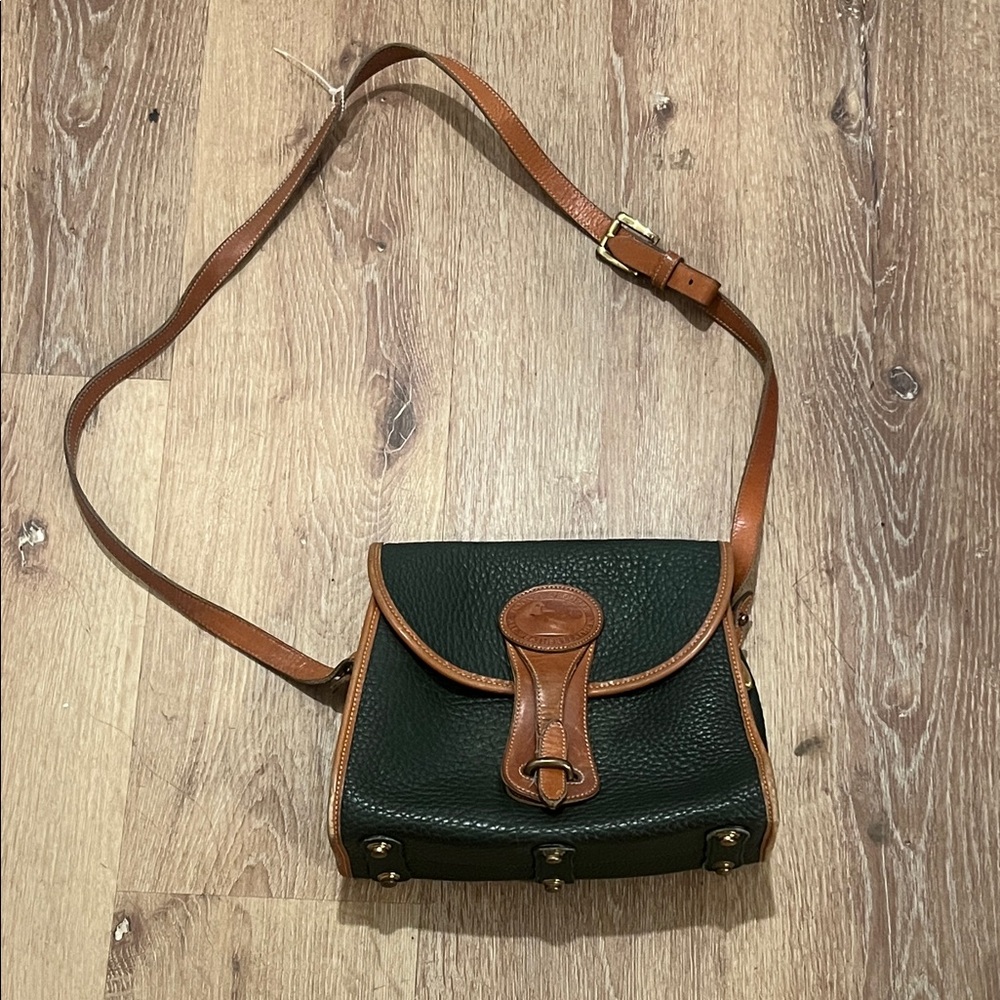 Classic Green and tan Dooney & Bourke Bag